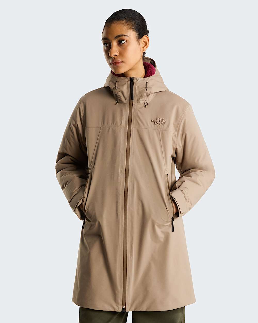 Womens TNF Range Lightweight Hooded Parka TNF HERO