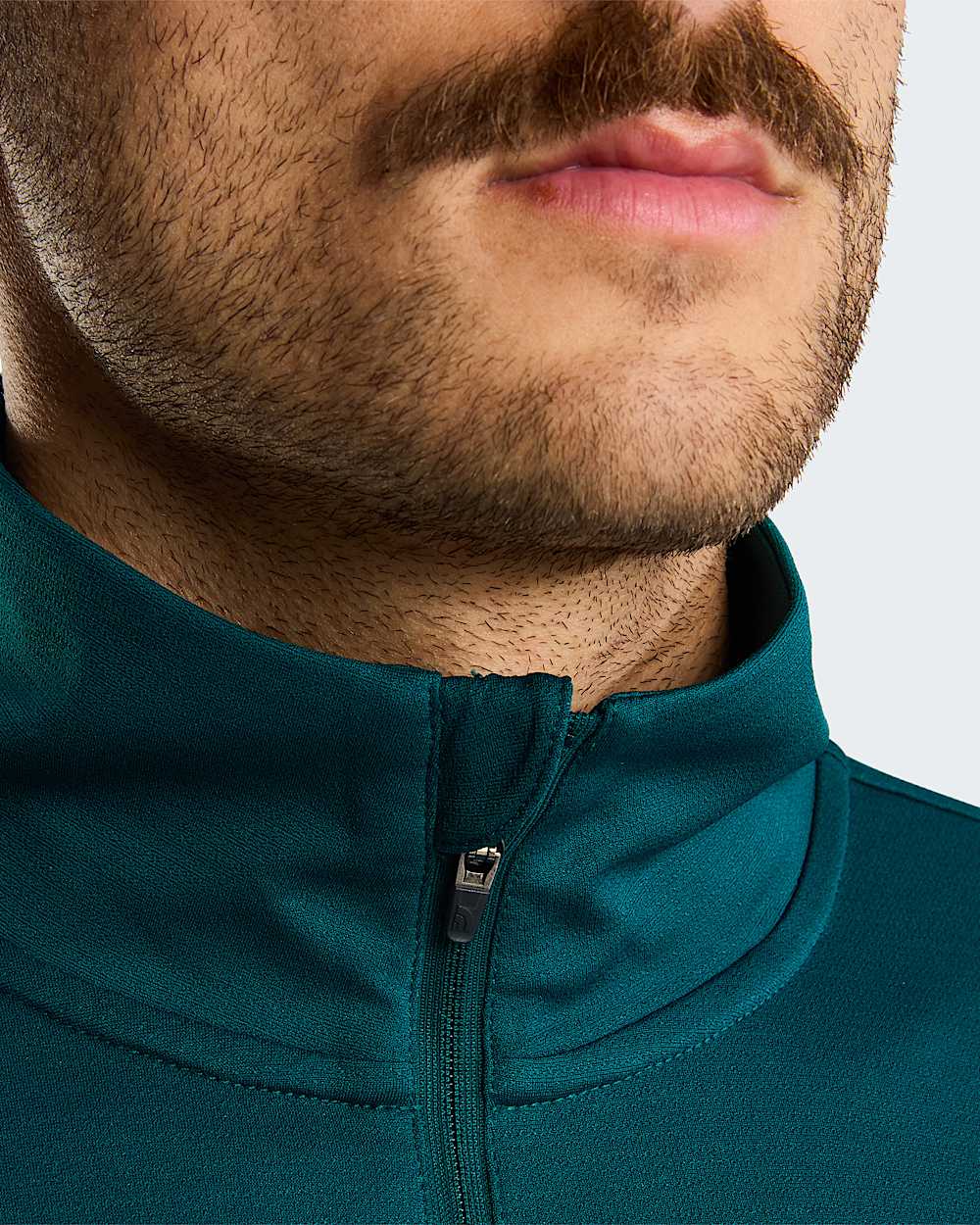 Mens 247 14 Zip LongSleeve TShirt TNF Pacific Teal ALT5
