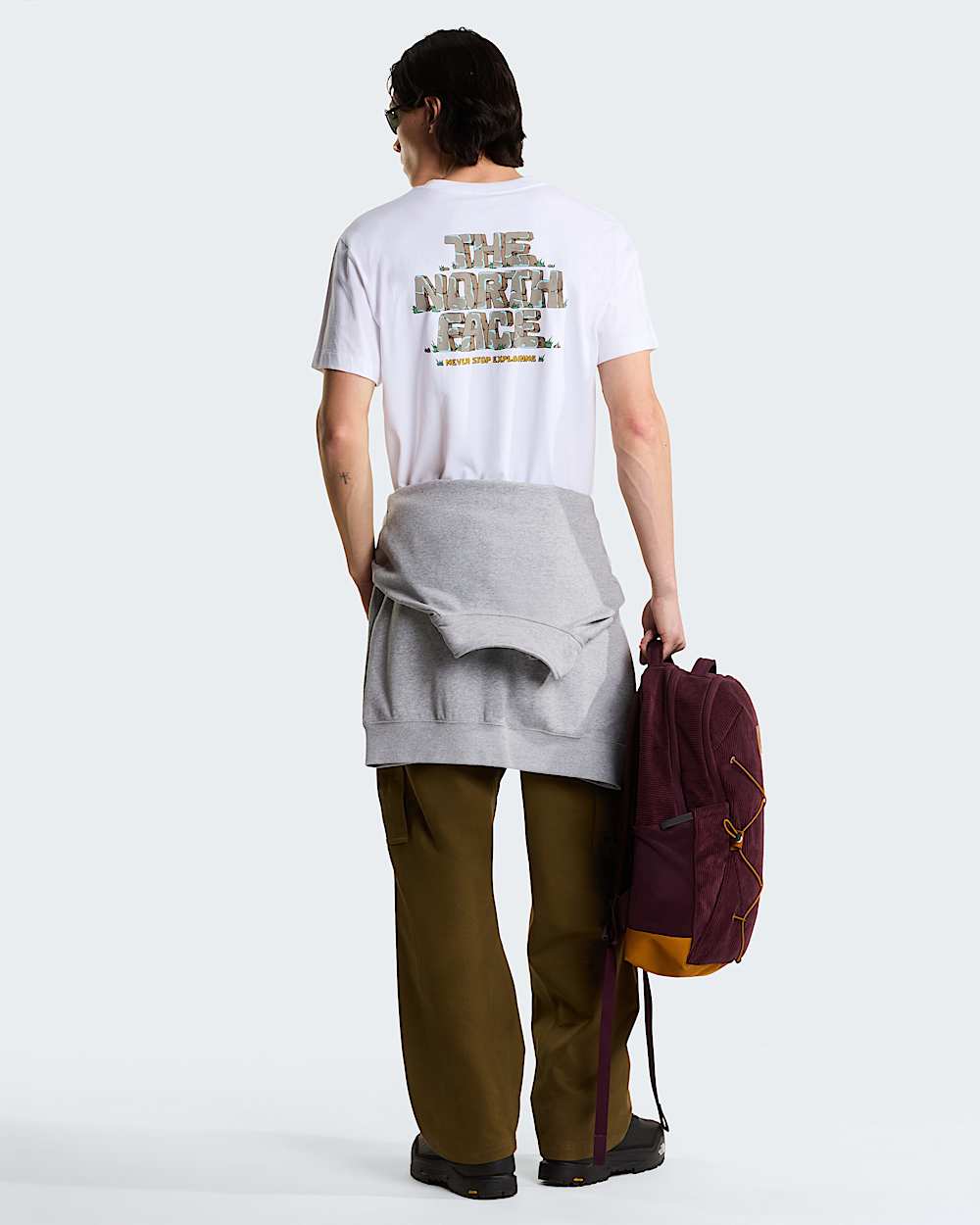 Stone Logo Relaxed Graphic TShirt Uniseks TNF ALT4