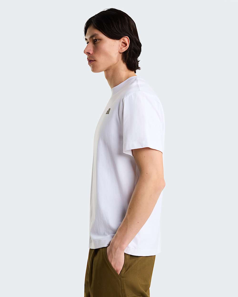 Stone Logo Relaxed Graphic TShirt Uniseks TNF ALT5