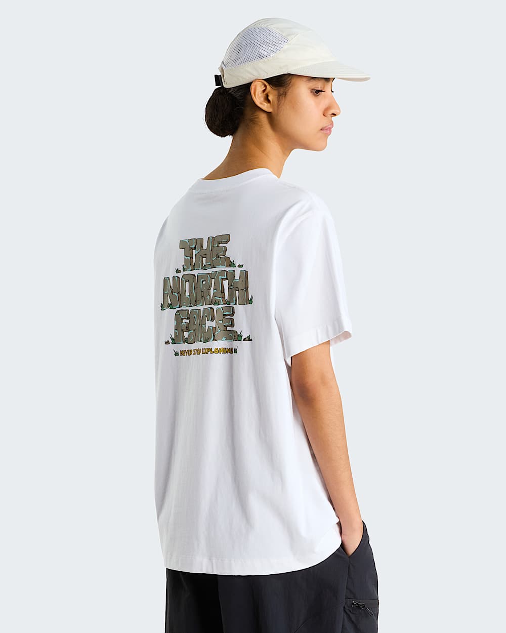 Stone Logo Relaxed Graphic TShirt Uniseks TNF ALT12