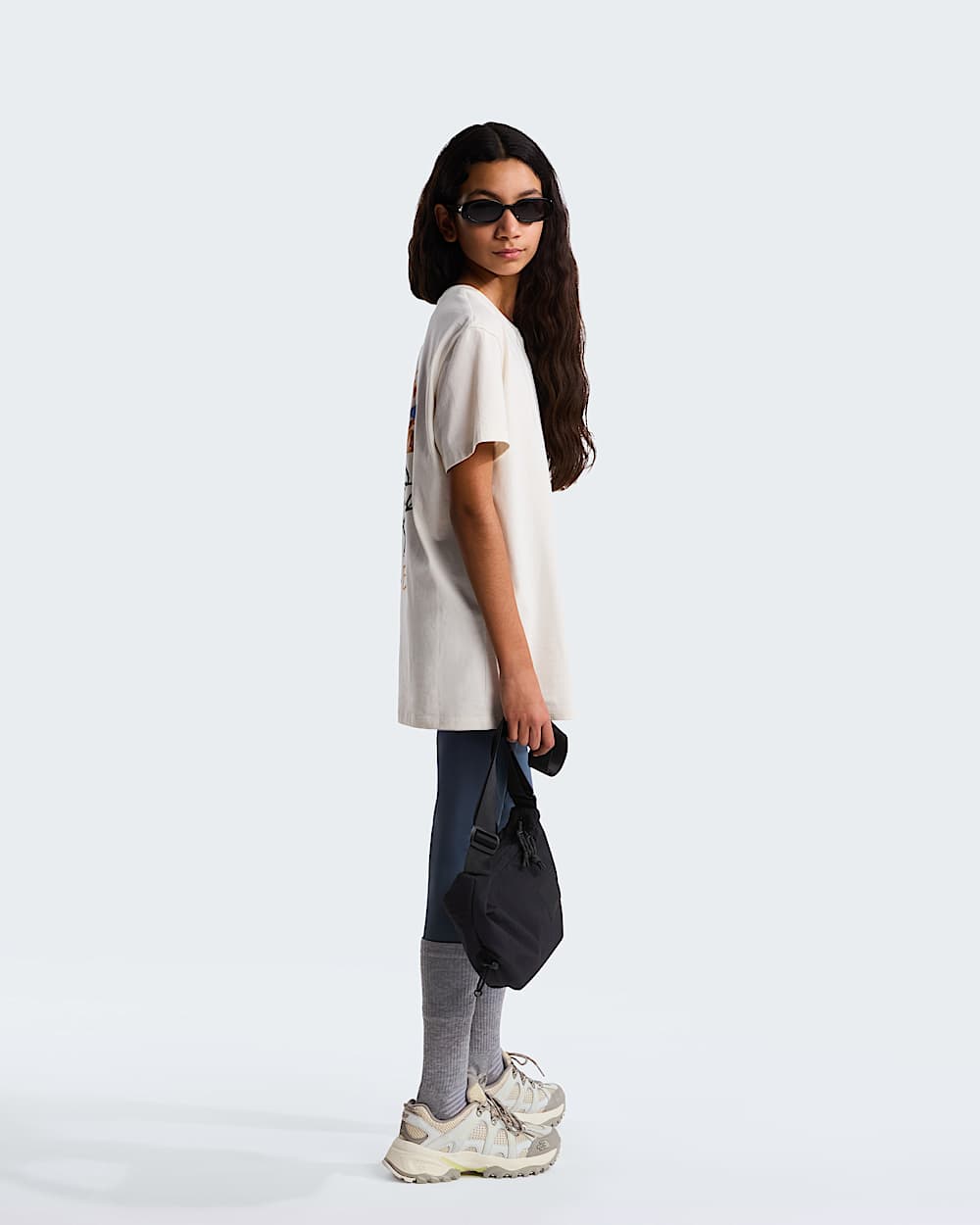 Teens Flower Scribble Relaxed TShirt TNF ALT13