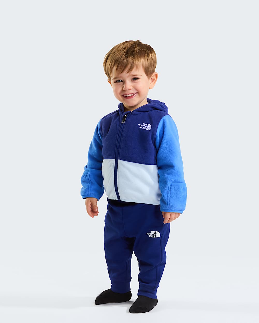 Felpa Glacier con cappuccio e cerniera integrale da neonato TNF ALT3