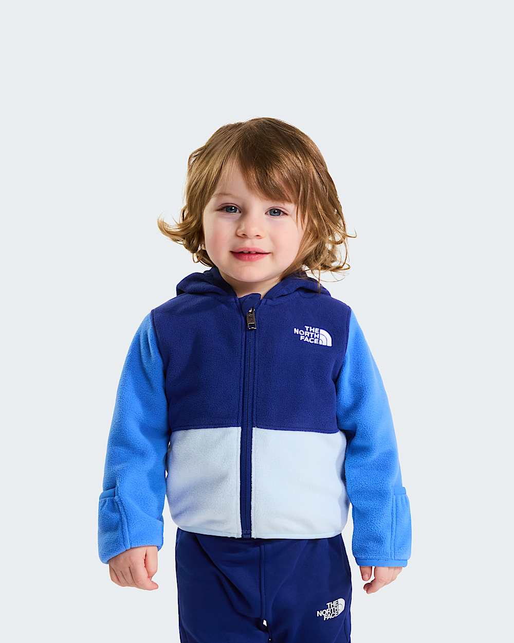 Felpa Glacier con cappuccio e cerniera integrale da neonato TNF ALT12