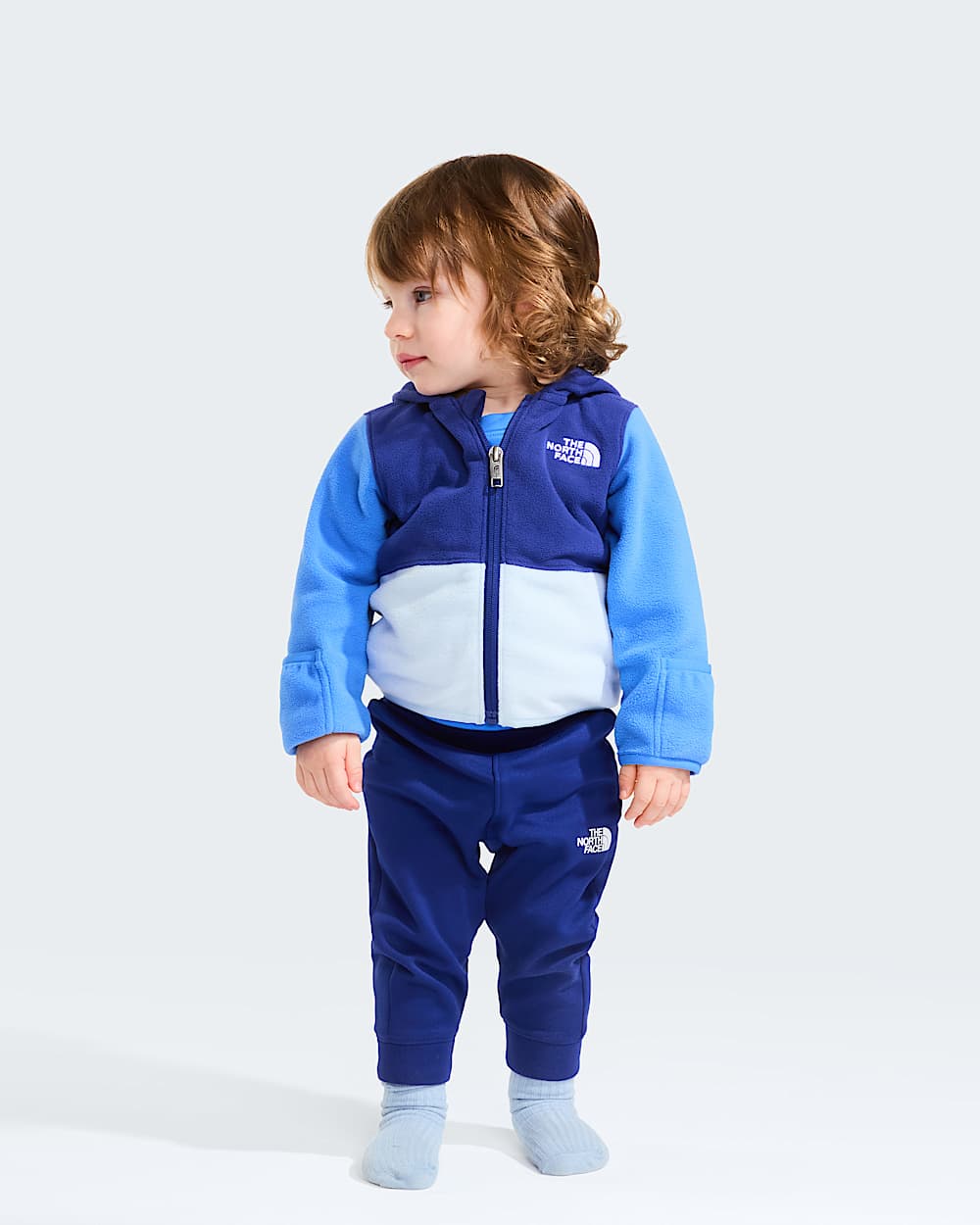 Felpa Glacier con cappuccio e cerniera integrale da neonato TNF ALT13