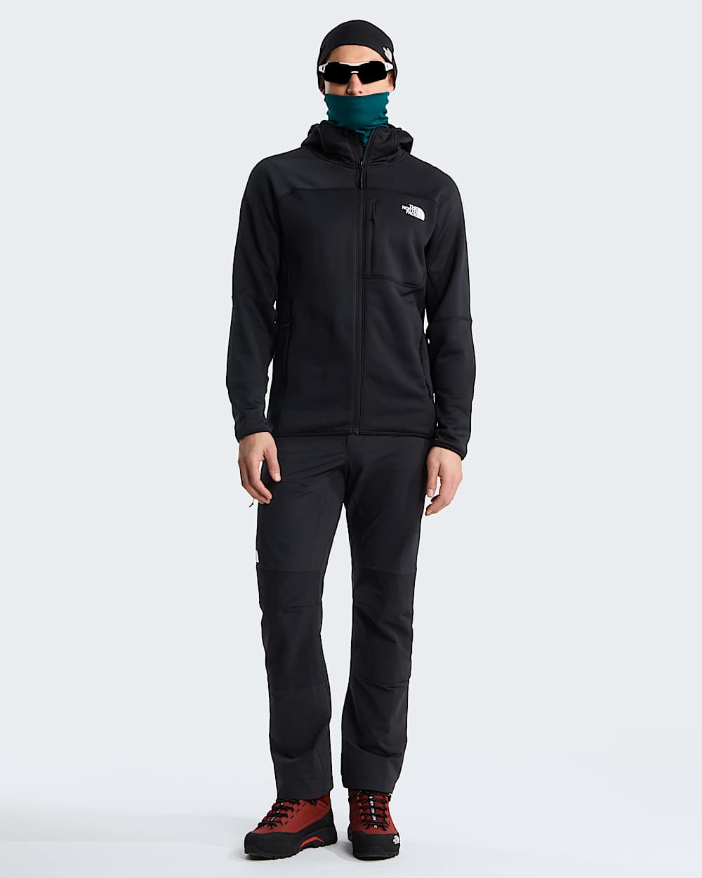 Mens Polartec Power Stretch Meteora Hooded Jacket TNF alt1