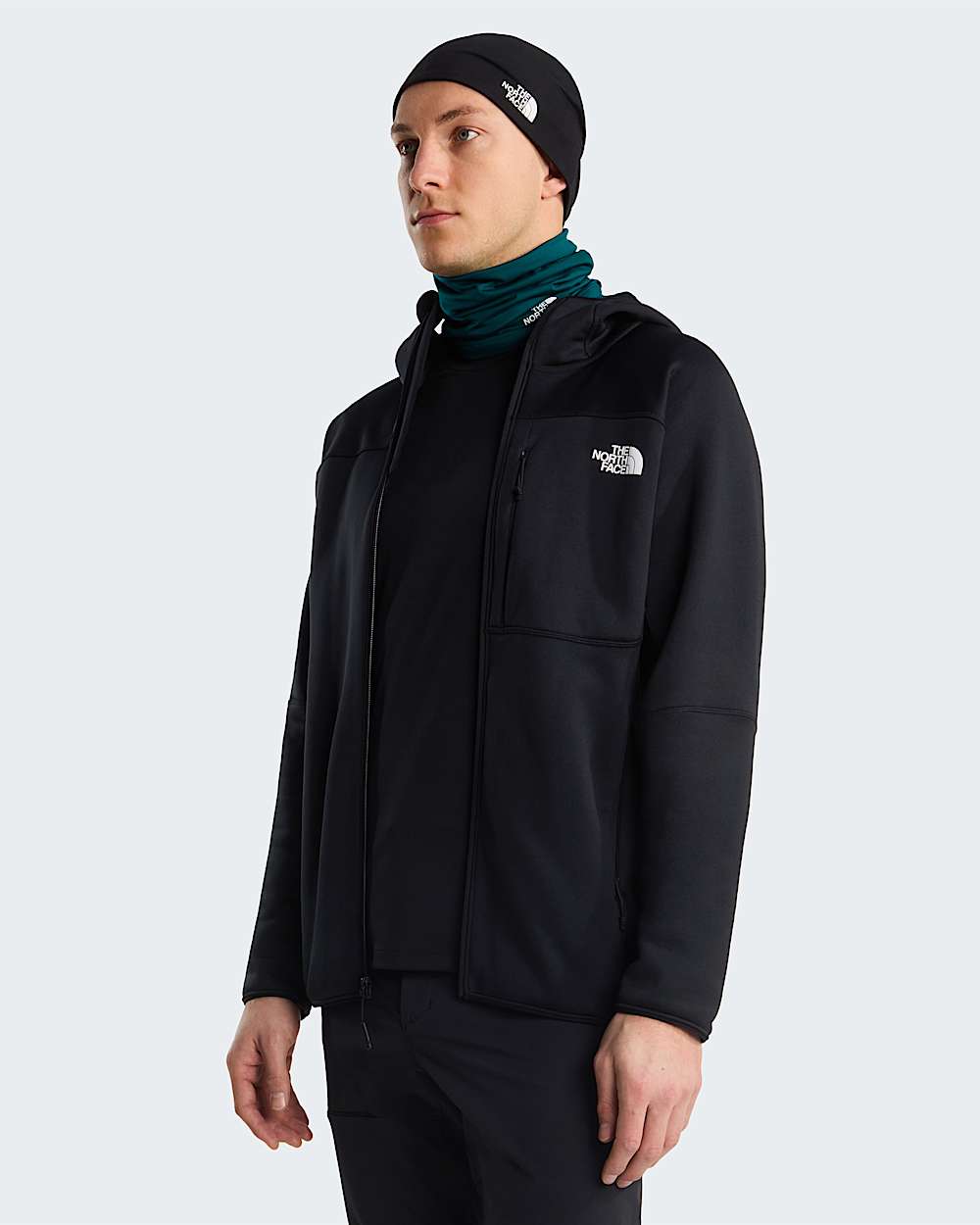 Mens Polartec Power Stretch Meteora Hooded Jacket TNF alt4