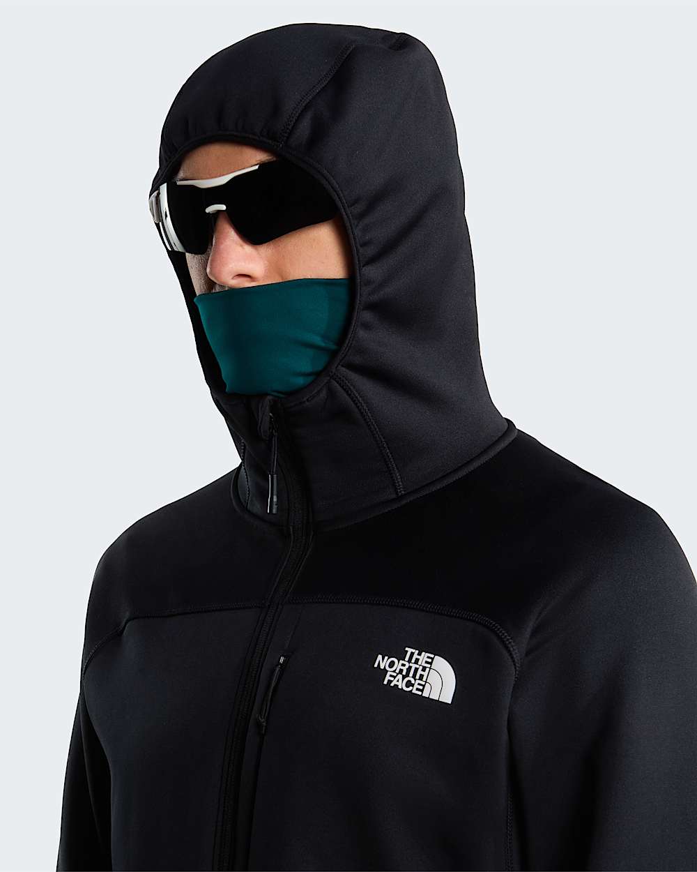Mens Polartec Power Stretch Meteora Hooded Jacket TNF alt6