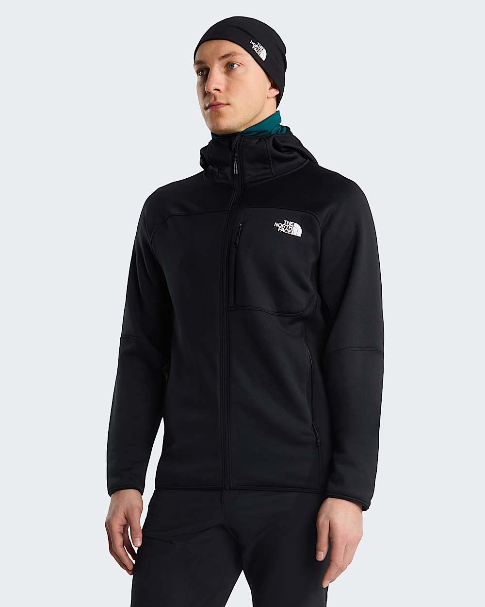 Mens Polartec Power Stretch Meteora Hooded Jacket TNF hero