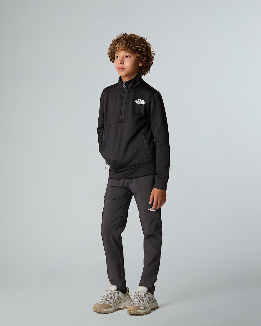 Sweatshirt met kwartrits voor tieners TNF ALT5