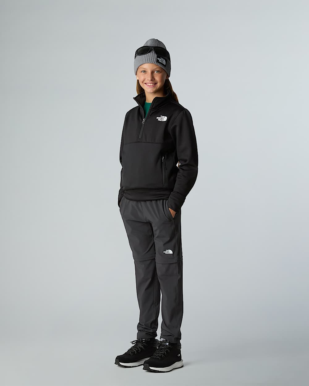 Sweatshirt met kwartrits voor tieners TNF ALT9