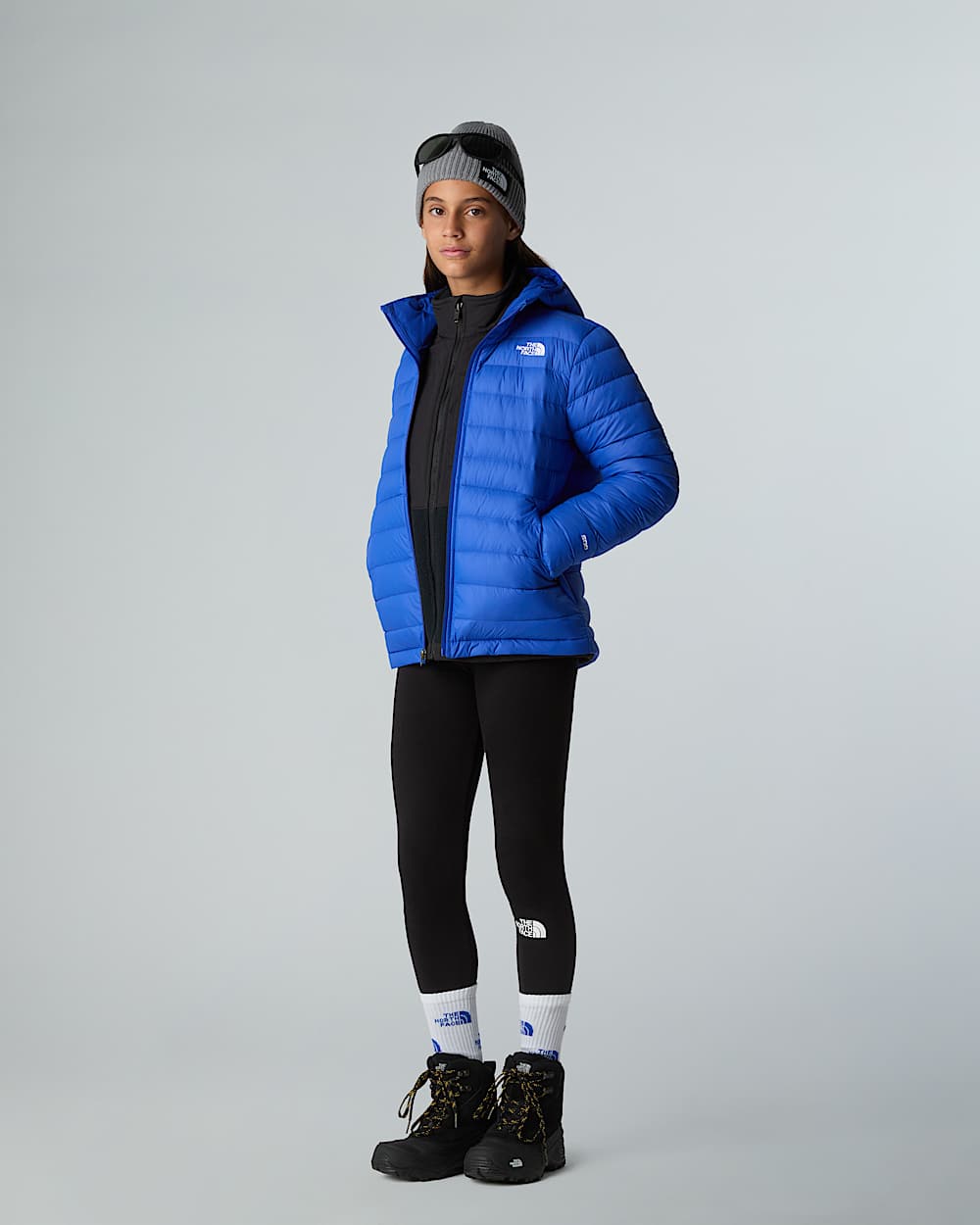 Aconcagua Daunenjacke mit Kapuze fr Jugendliche TNF ALT11