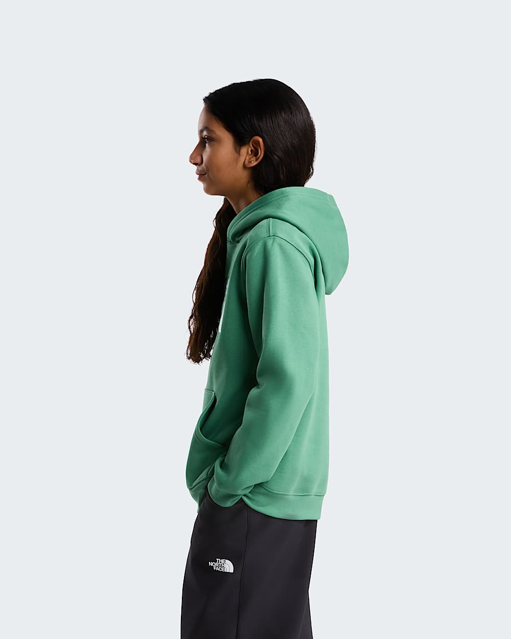 TNF Essential Drew Peak hoodie voor tieners TNF Dimmed Algae ALT14