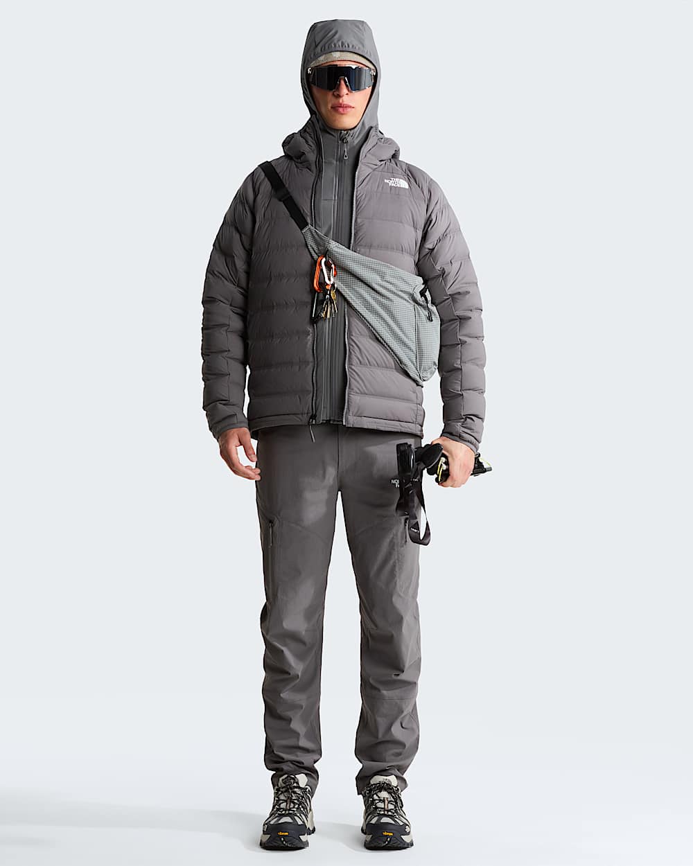 Abseil Stretch Down Hooded Jacket M TNF ALT1