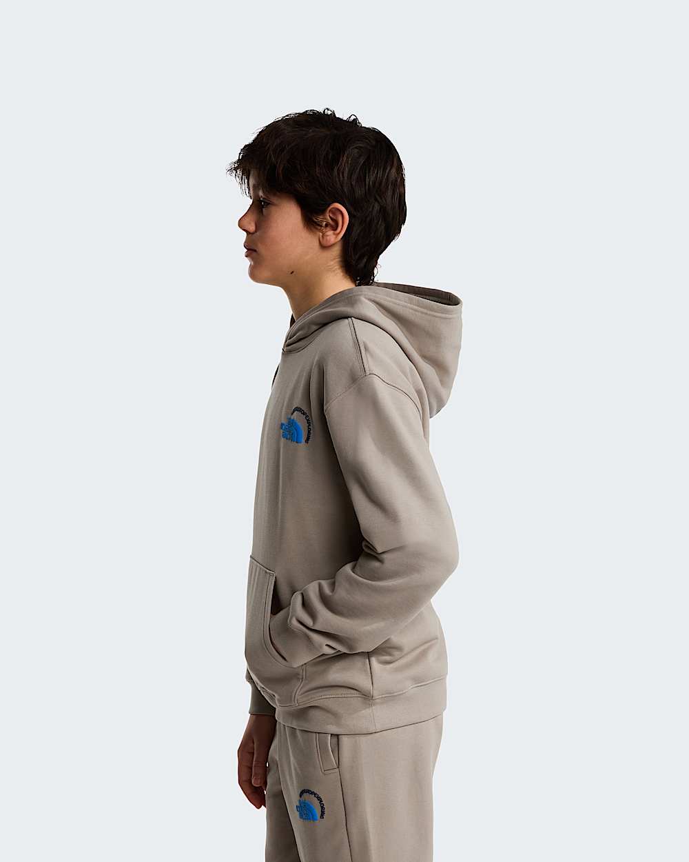 Explore Fonts Relaxed Graphic Hoodie fr Teenager TNF ALT3
