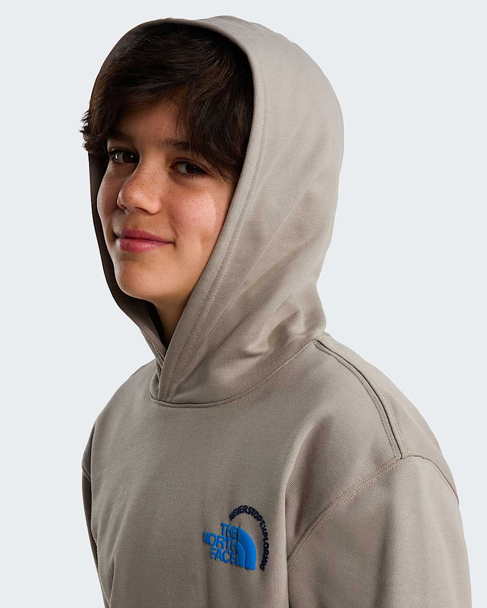 Explore Fonts Relaxed Graphic Hoodie fr Teenager TNF ALT4