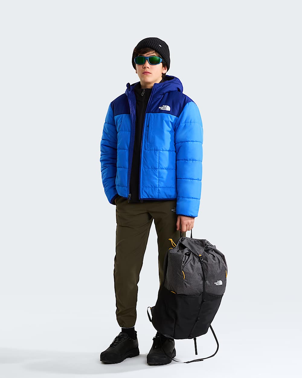 Giacca reversibile con cappuccio e cerniera integrale Shasta da ragazzo TNF ALT2