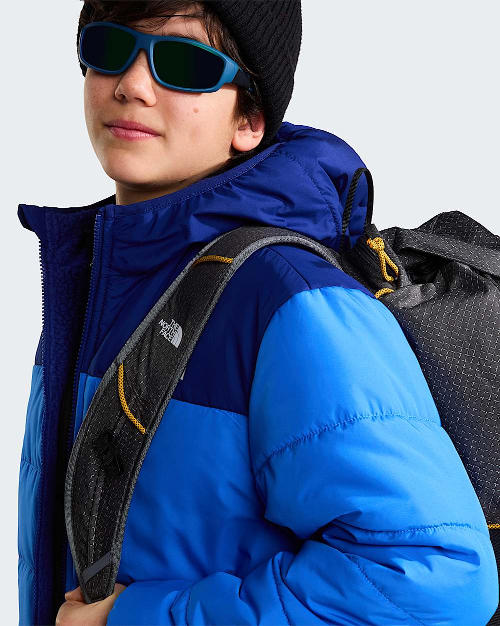 Giacca reversibile con cappuccio e cerniera integrale Shasta da ragazzo TNF ALT9