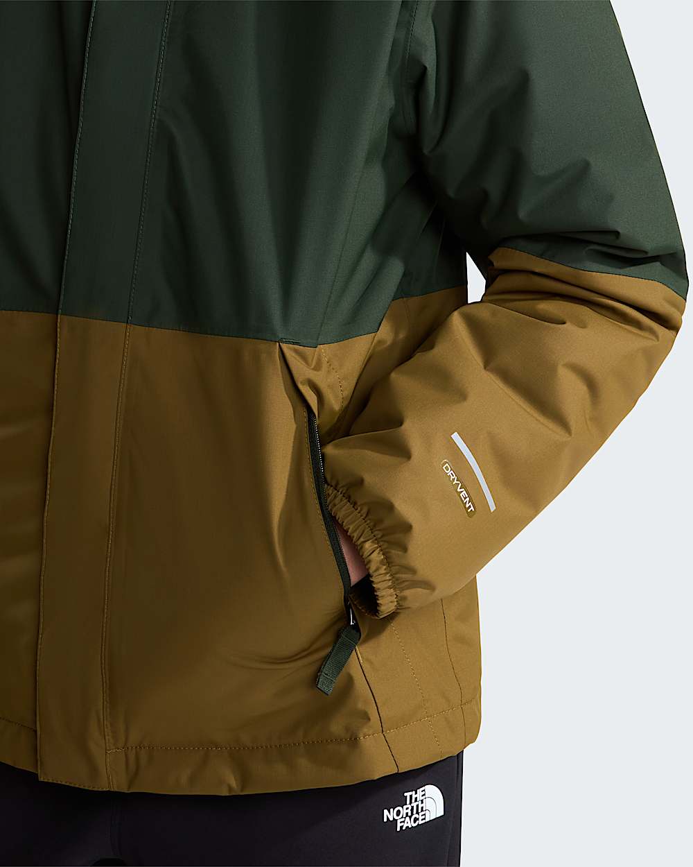 Warme Antoraregenjas voor jongens TNF Bottle GreenCaraway Seed ALT6