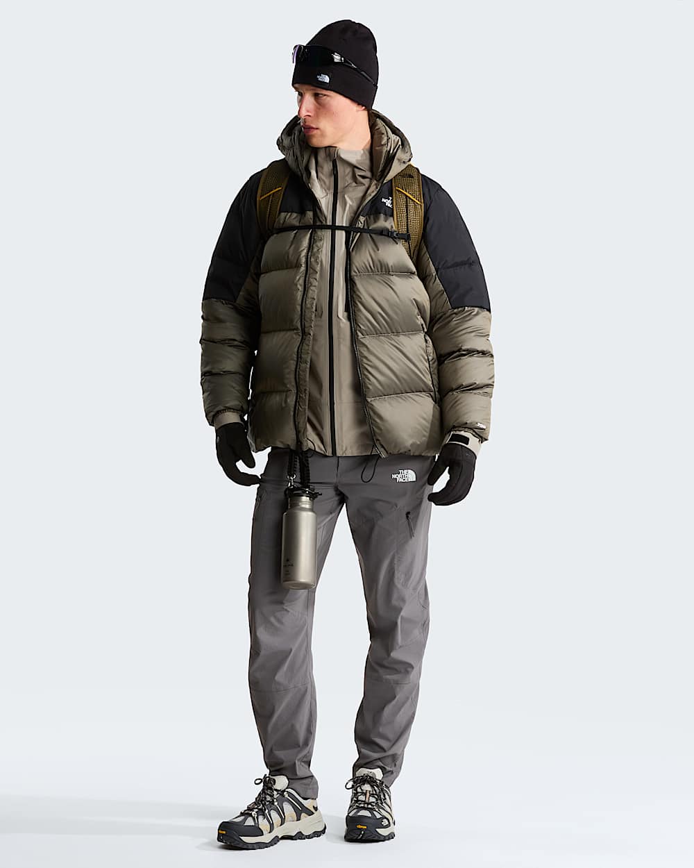 Mens Diablo Down 20 Hooded Jacket TNF Stone Slab Black HeatherTNF Black alt1