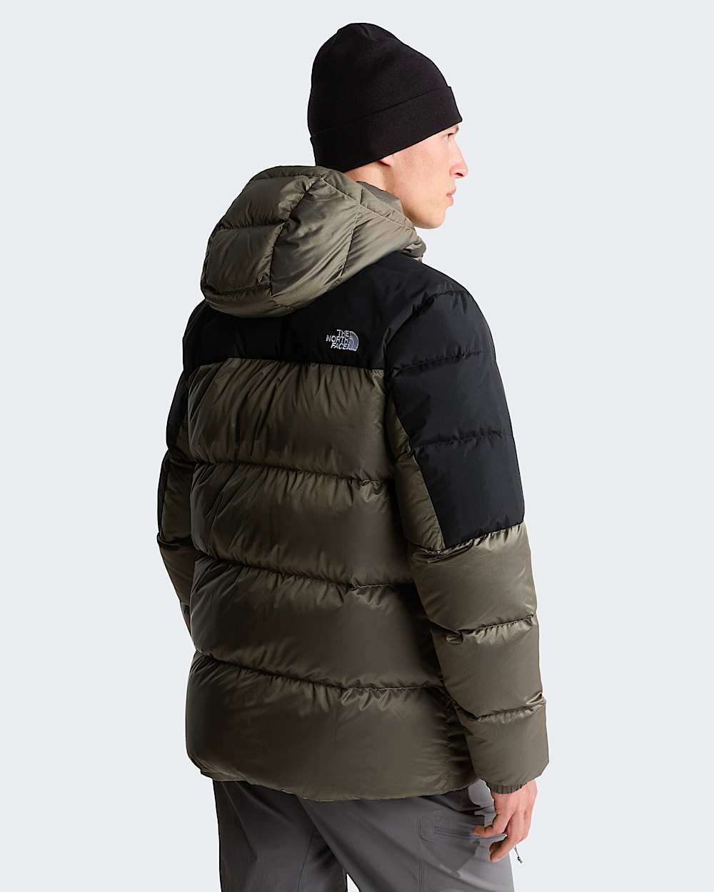 Mens Diablo Down 20 Hooded Jacket TNF Stone Slab Black HeatherTNF Black alt3