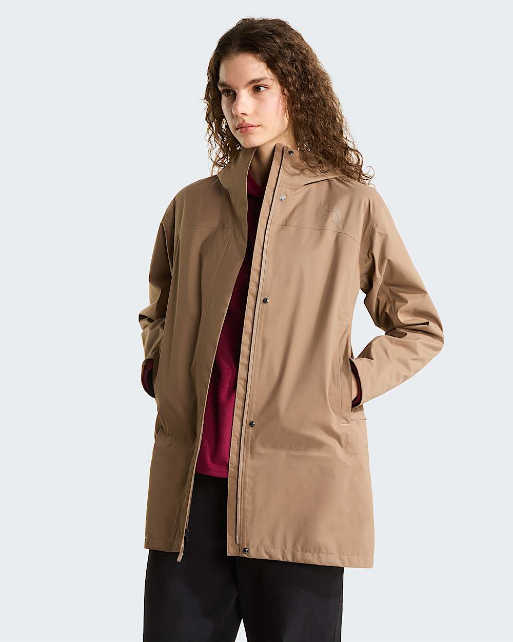 Voyage Rain dreilagiger Kapuzenparka fr Damen TNF Garnet ALT4