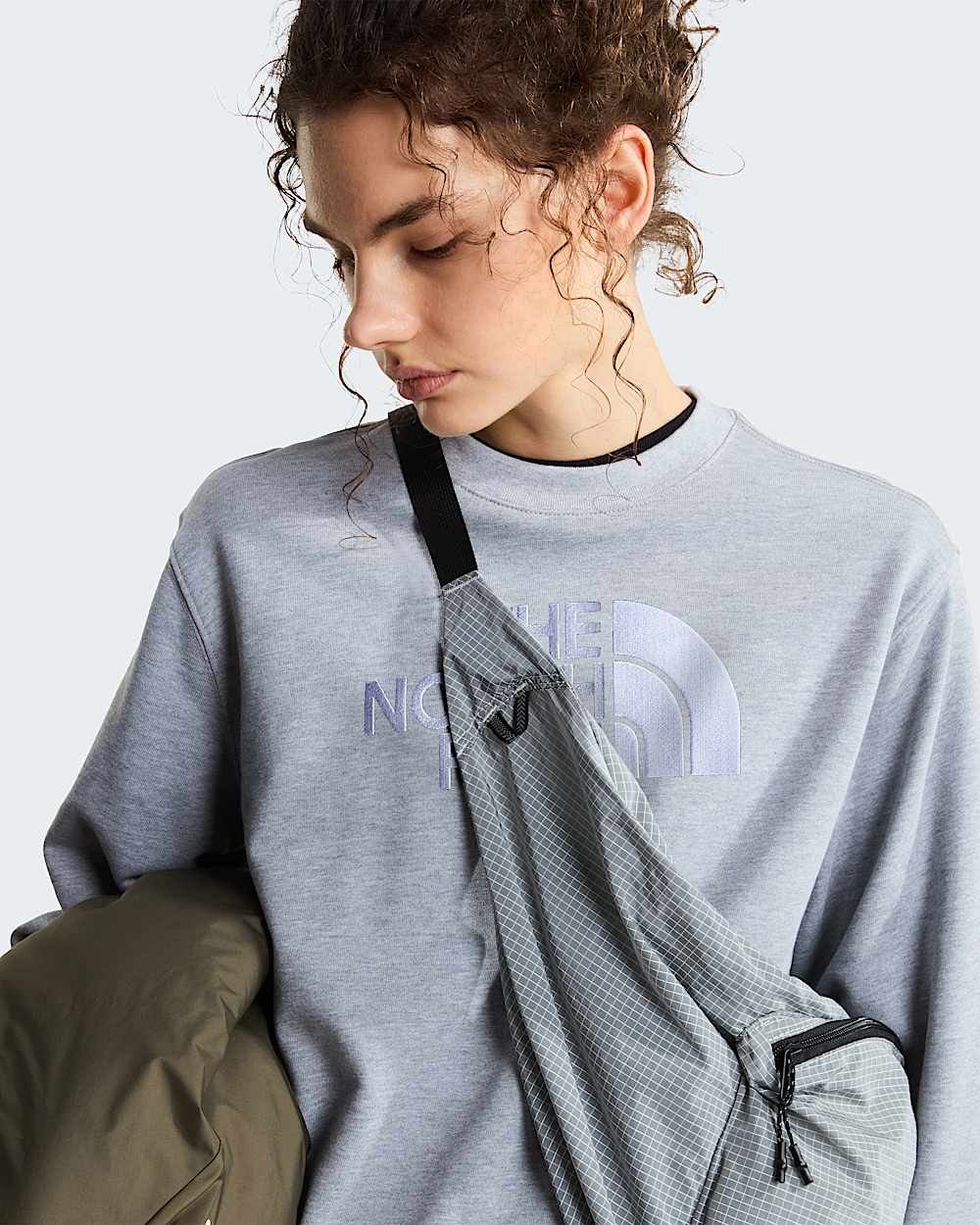TNF Essential Terry Simple Dome Relaxed Sweatshirt voor dames TNF ALT5