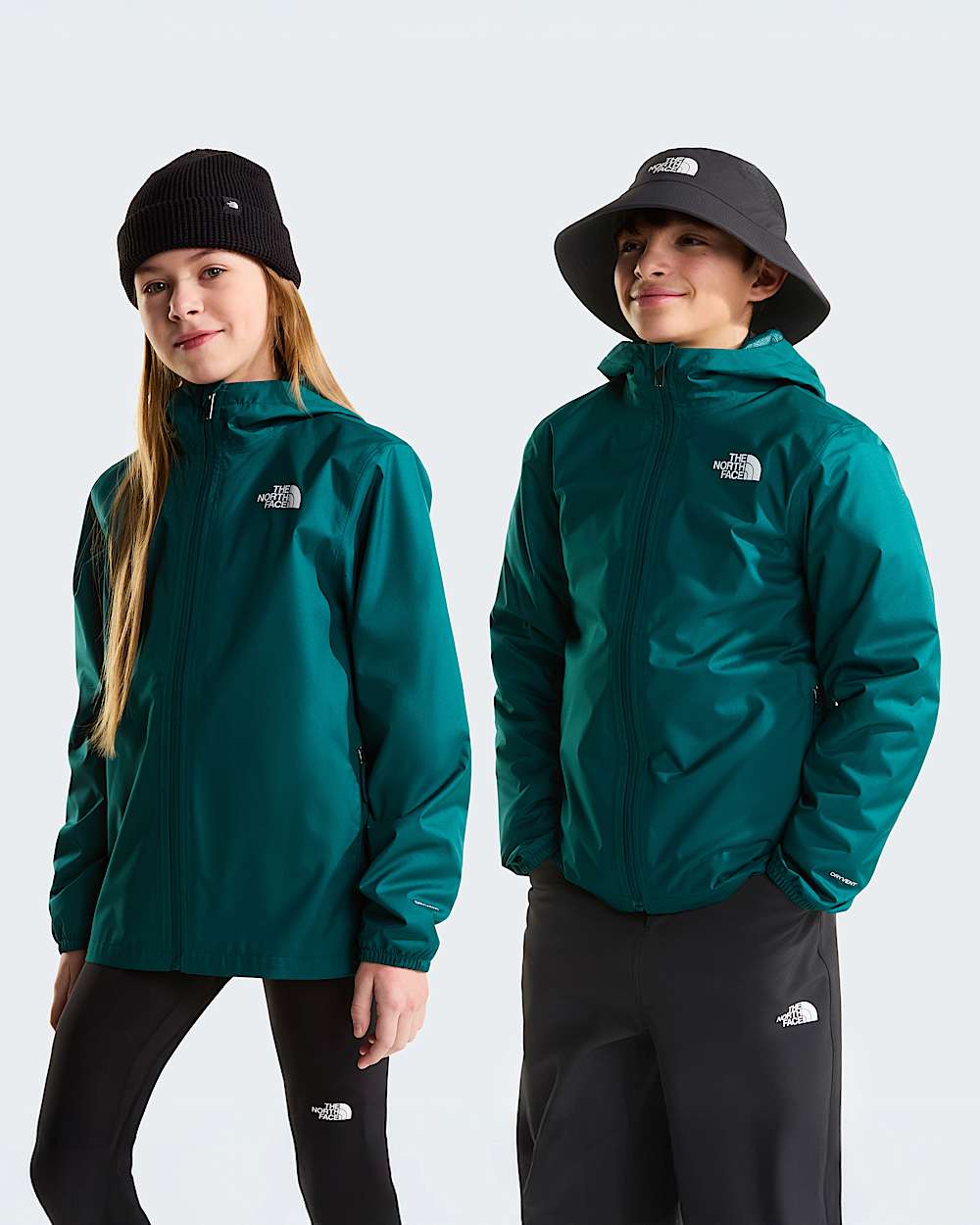 Zipline Regenjacke fr Jugendliche TNF Pacific Teal HERO