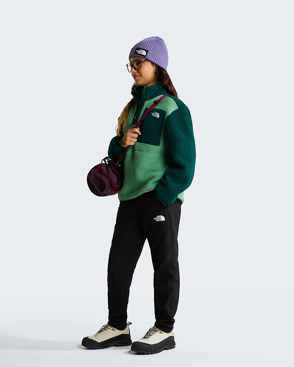 Fleecov bunda Yumiori s 14 zipem pro mlad TNF ALT13