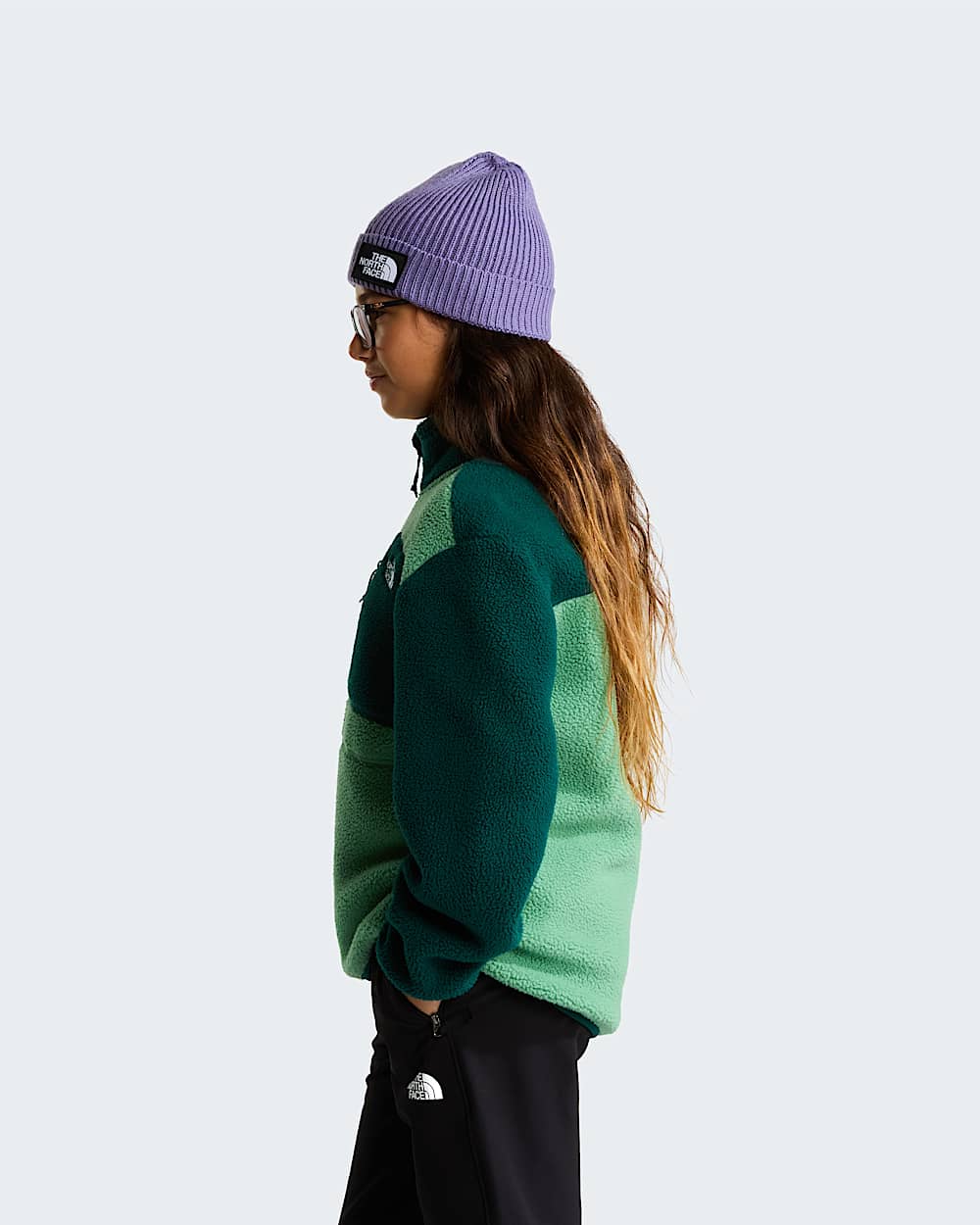Fleecov bunda Yumiori s 14 zipem pro mlad TNF ALT14