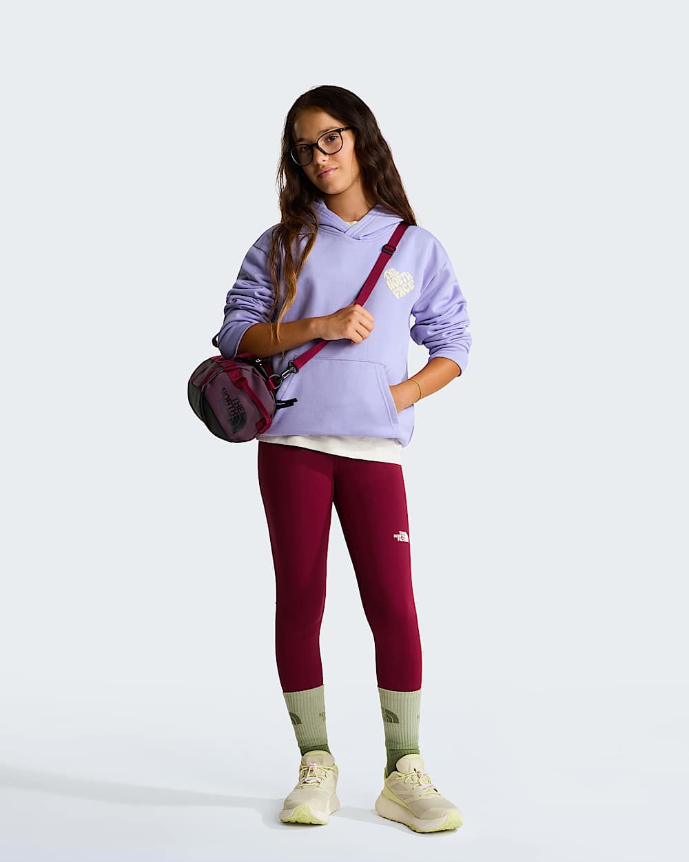 Brand Proud Relaxed Graphic Hoodie Girl TNF ALT1
