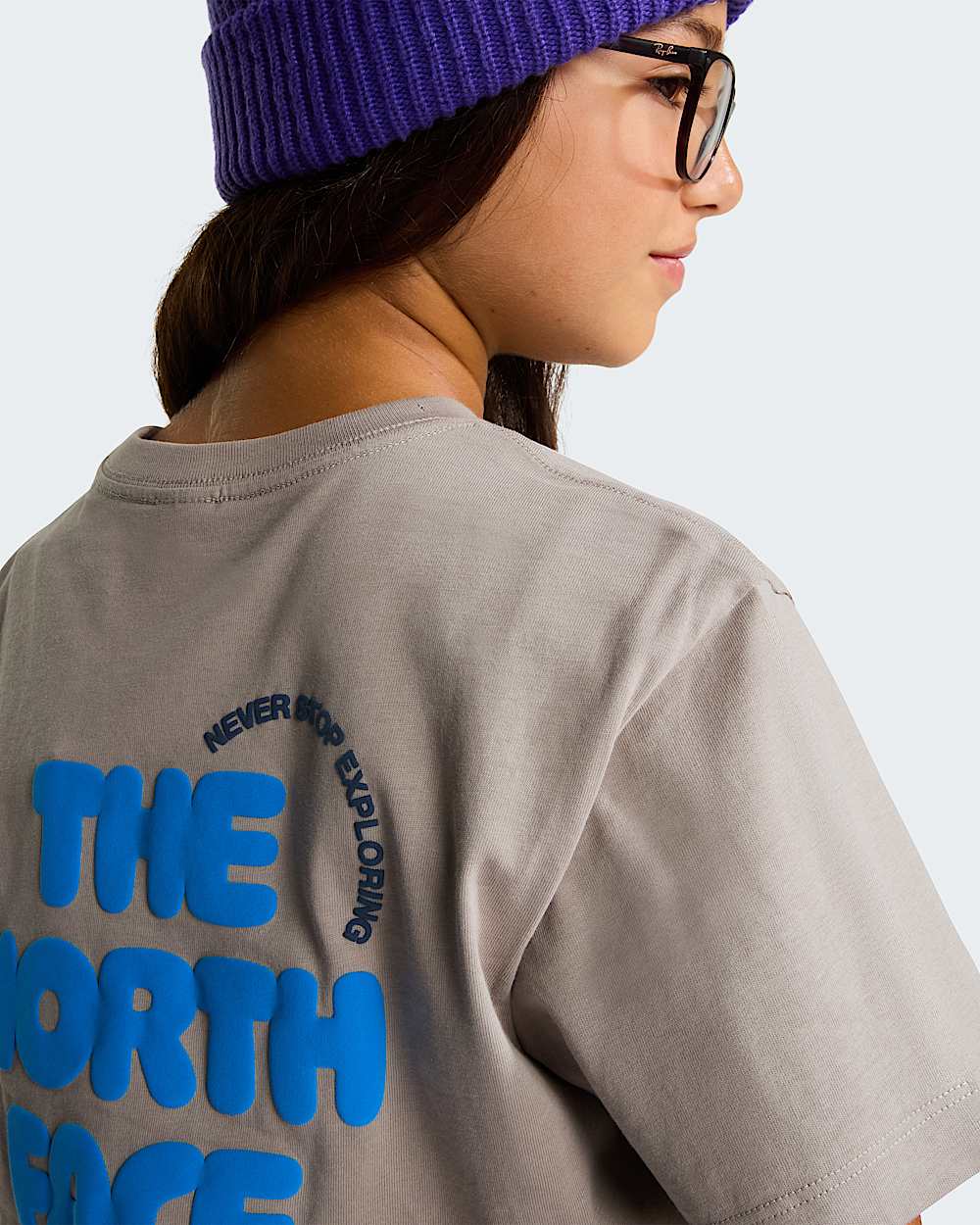 Explore Fonts Relaxed Graphic TShirt fr Teenager TNF ALT16