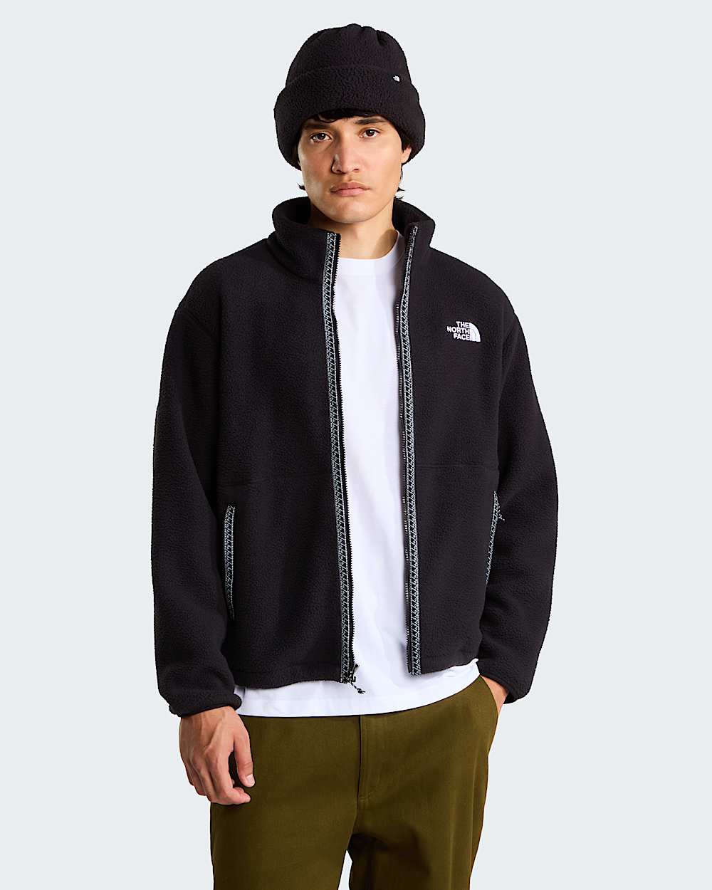 Mens TNF Fleeski FullZip Fleece TNF ALT4