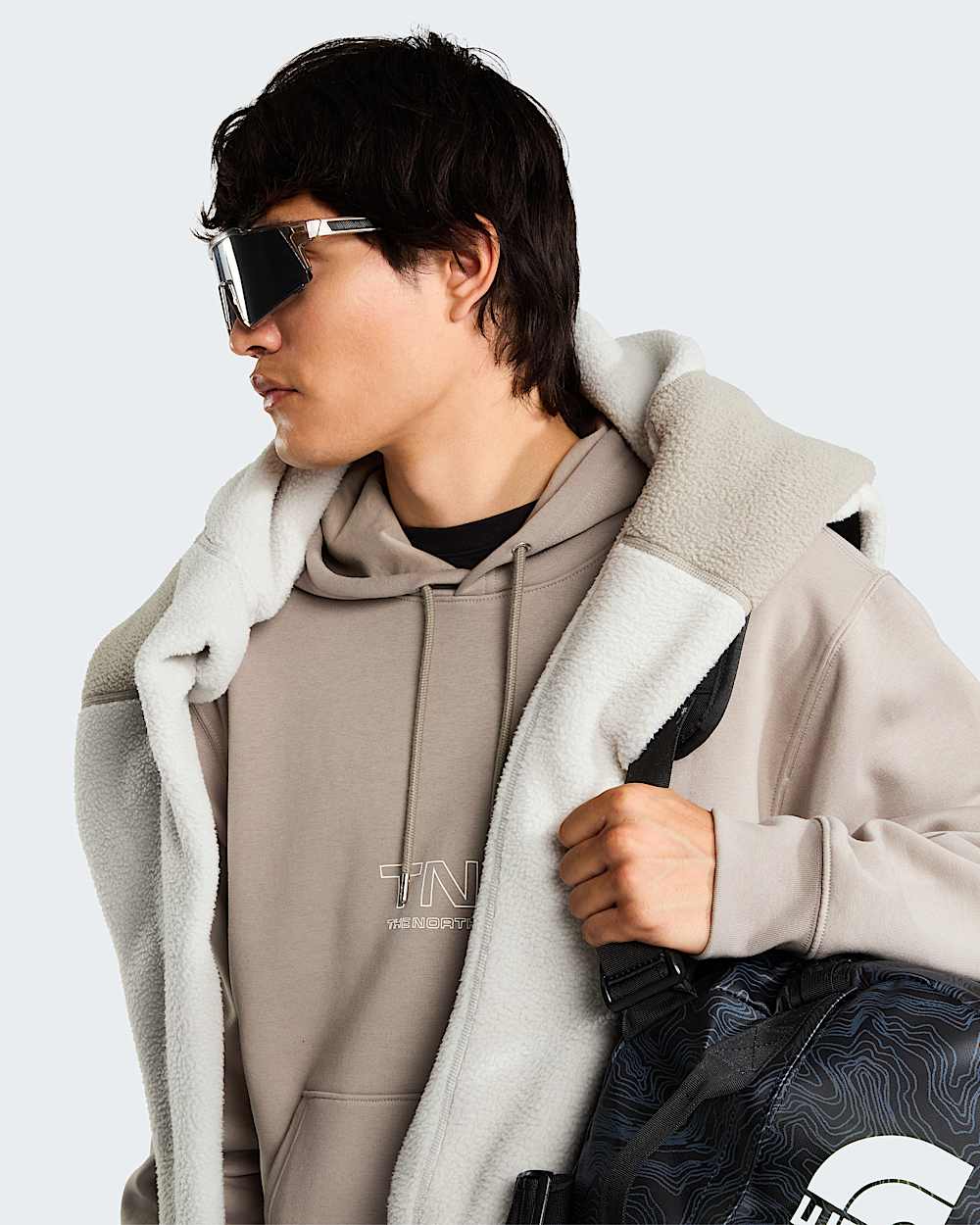 Sweat  capuche dcontract Zumu 20 unisexe TNF alt10