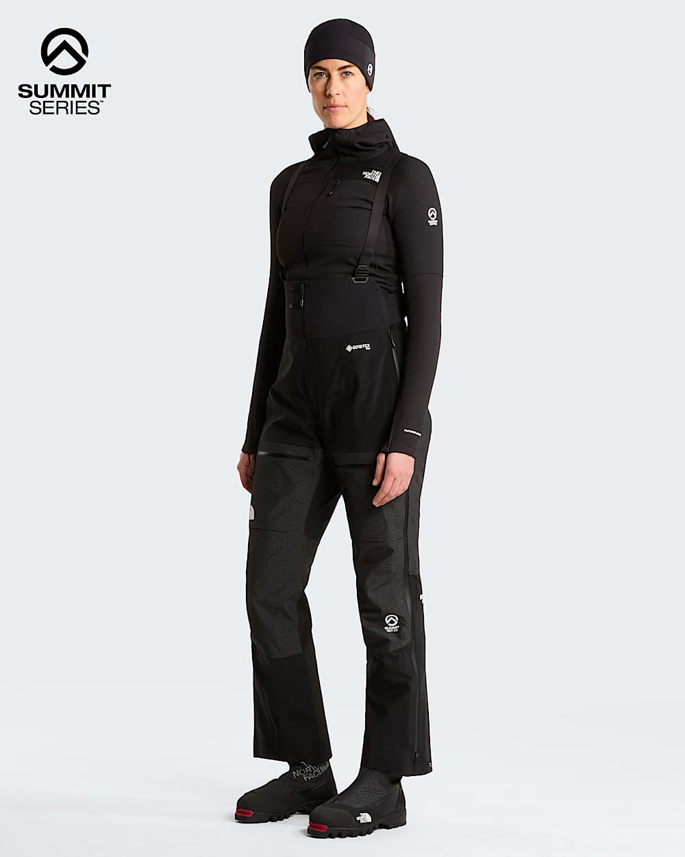 Damskie spodnie na szelkach Summit Mountain GORETEX Pro TNF HERO