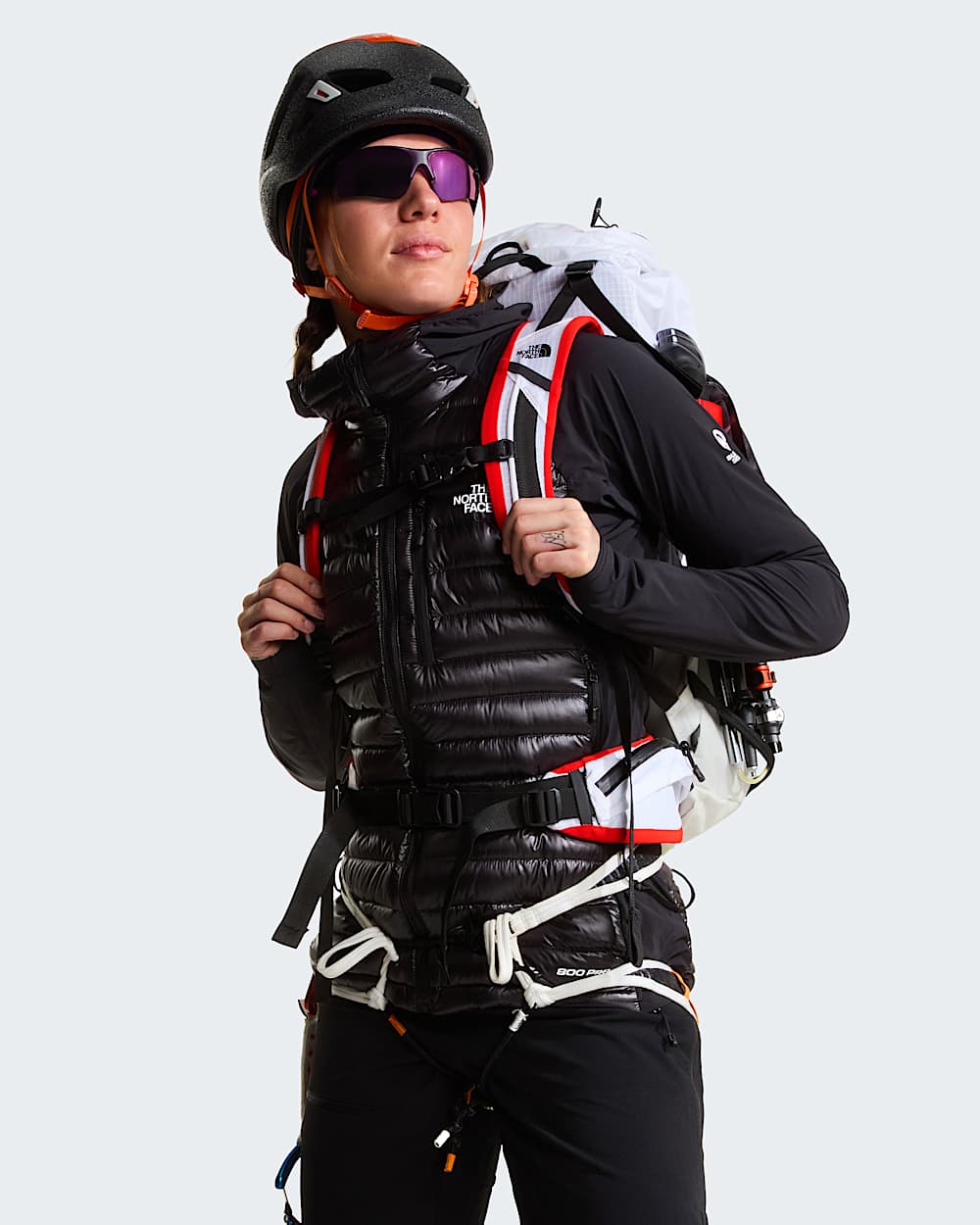 Damska lekka kurtka hybrydowa z kapturem Summit Breithorn TNF ALT10