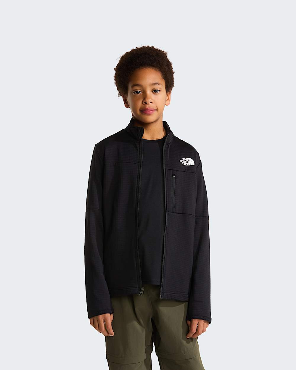 Teens Hike FullZip Midlayer Jacket TNF alt8