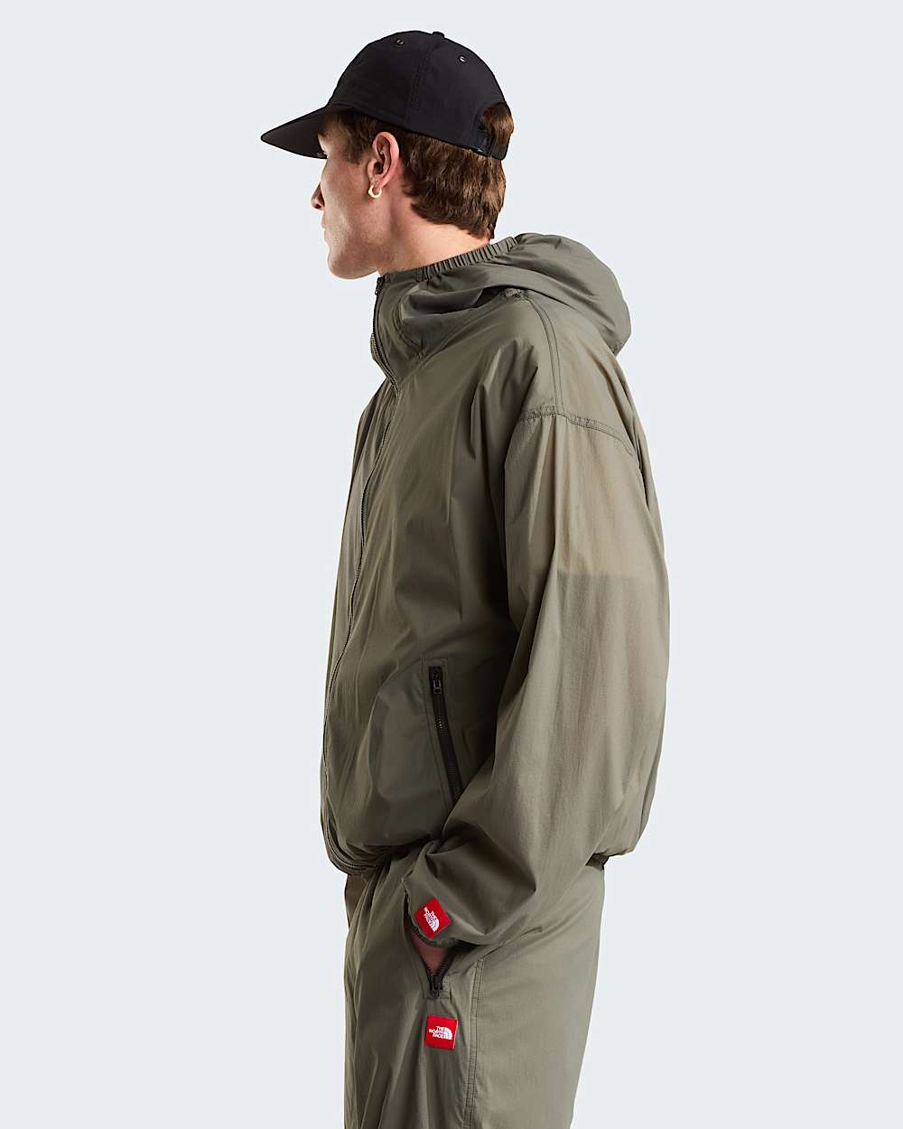 Unisex Red Box Packable Hooded Wind Jacket TNF alt7