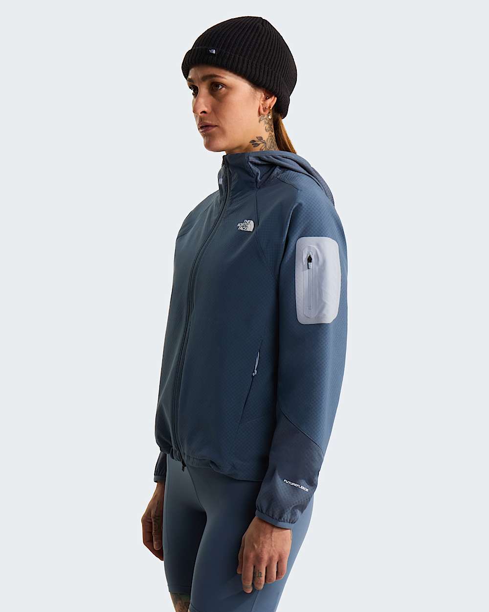 Veste dapproche hybride zippe  capuche Tek pour femme TNF alt4