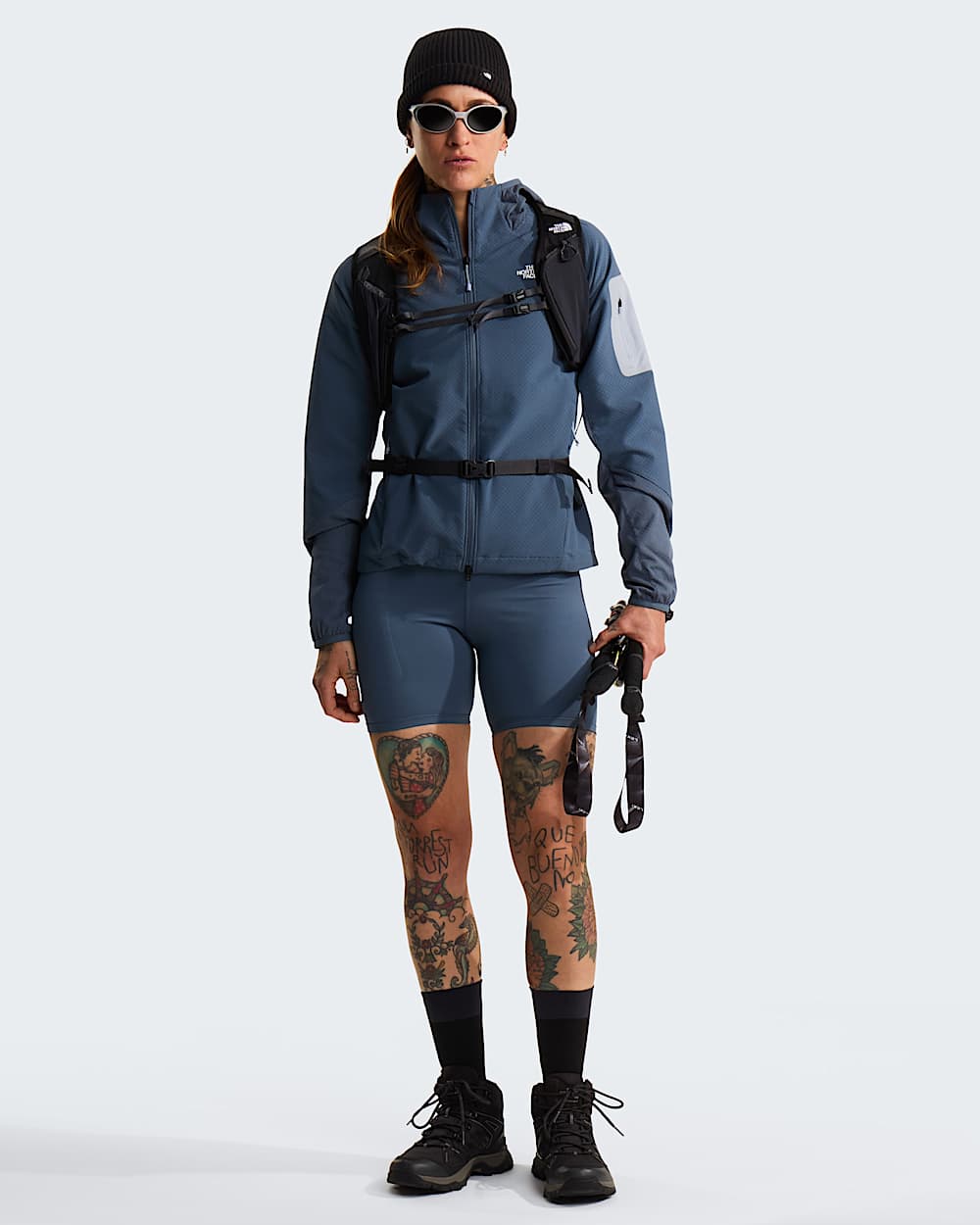 Veste dapproche hybride zippe  capuche Tek pour femme TNF alt5