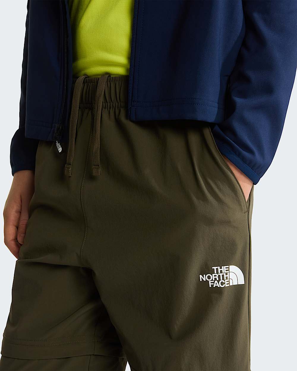 Leichte ZipoffWanderhosen fr Jugendliche TNF alt9
