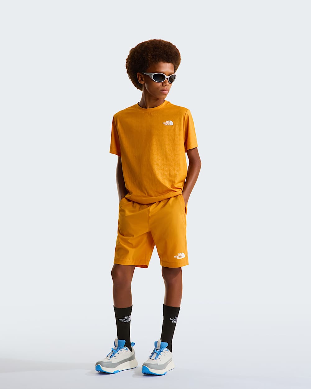 247 Pentadome geprgte Shorts fr Jugendliche TNF alt5