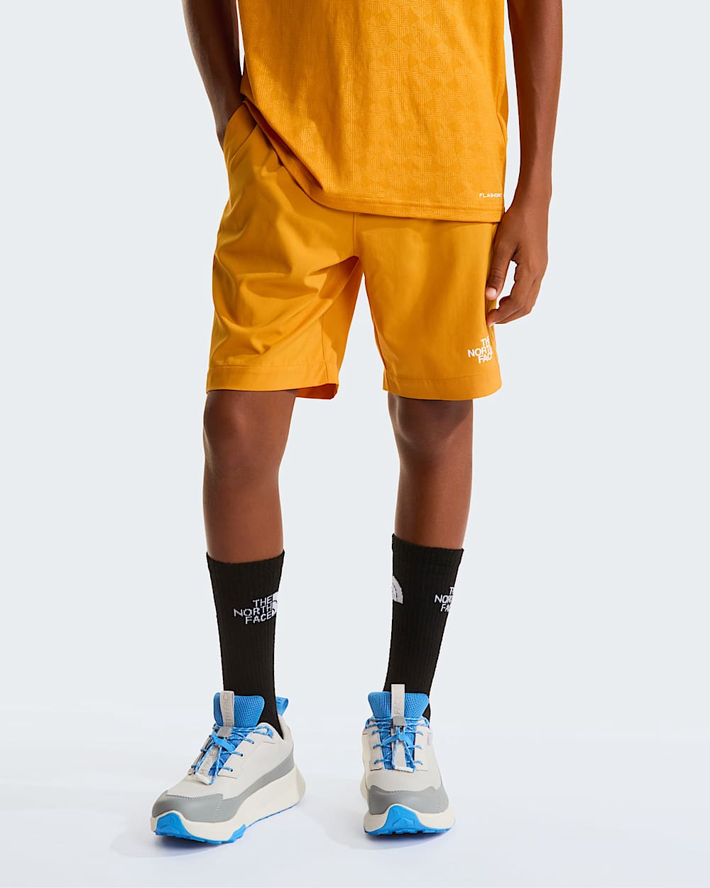 247 Pentadome geprgte Shorts fr Jugendliche TNF alt4