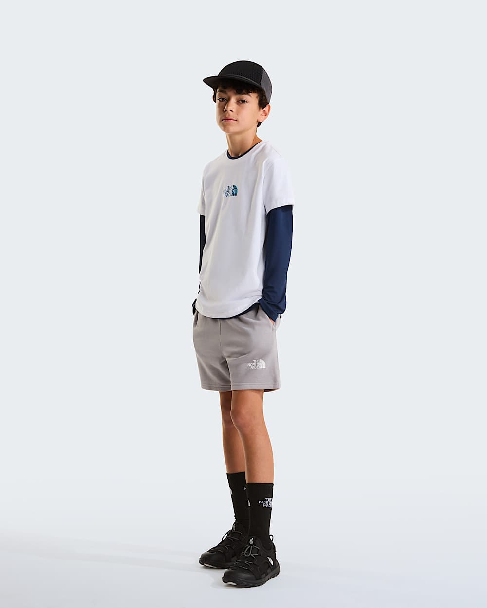 Liquid Logo normal geschnittenes TShirt fr Jungen TNF alt5