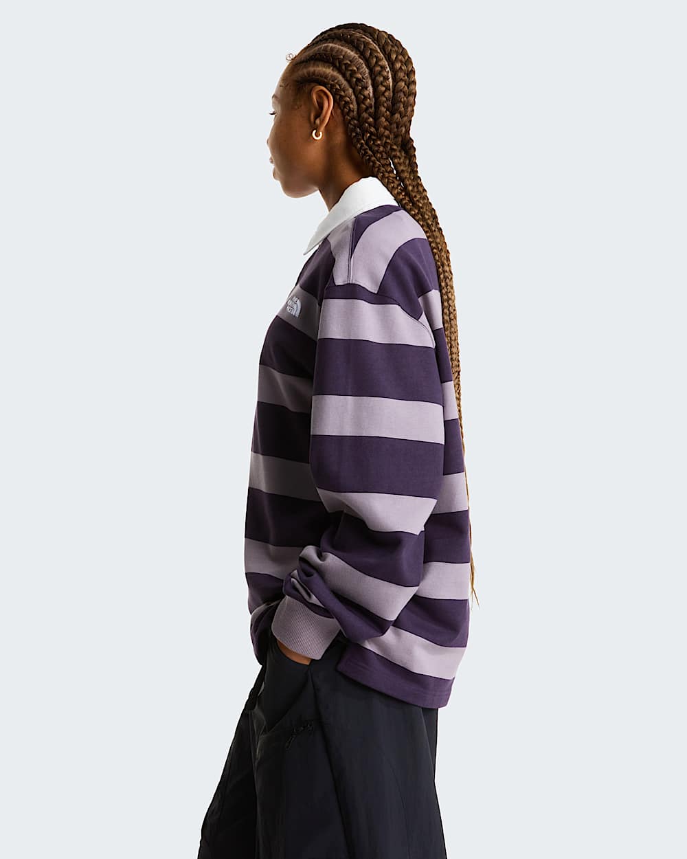 Sudadera tipo polo de rugby unisex TNF alt6