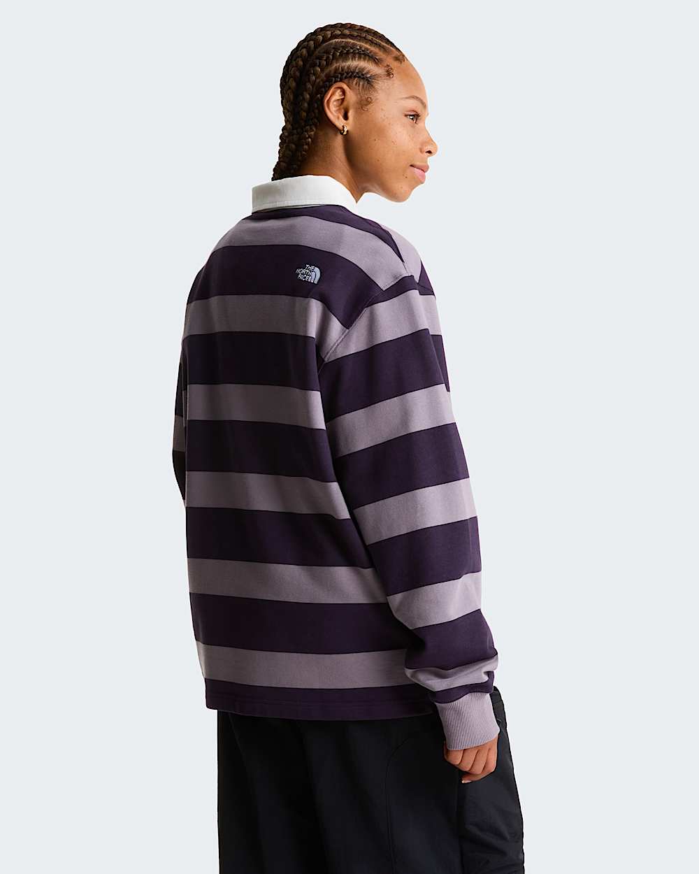 Sudadera tipo polo de rugby unisex TNF alt7