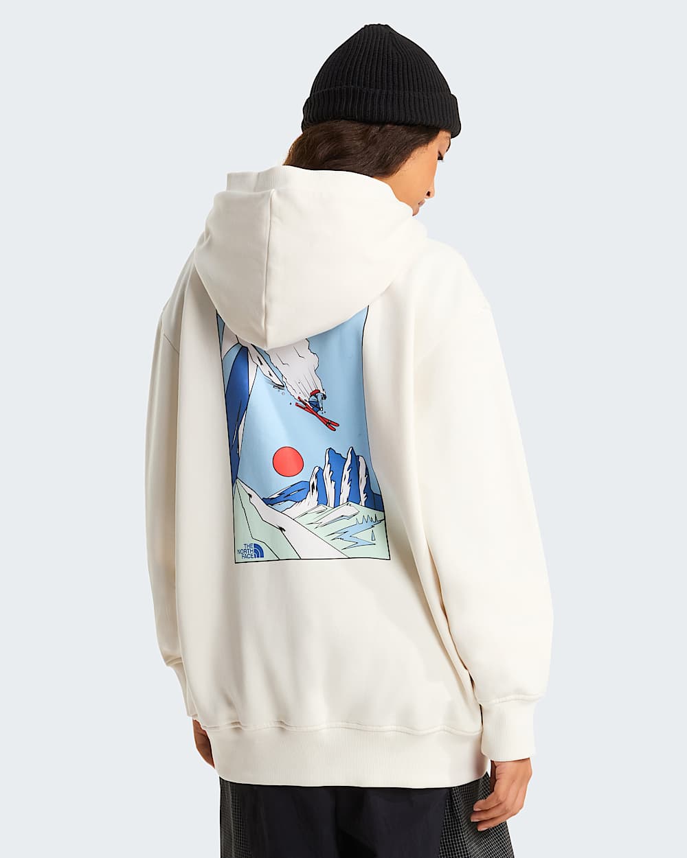 Unisex Mountain Celebration Relaxed Graphic Hoodie TNF alt13