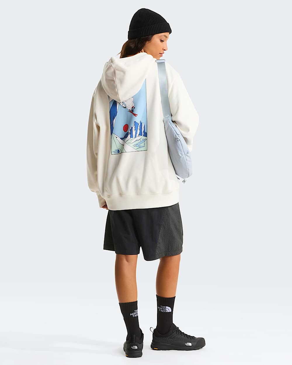 Unisex Mountain Celebration Relaxed Graphic Hoodie TNF alt15