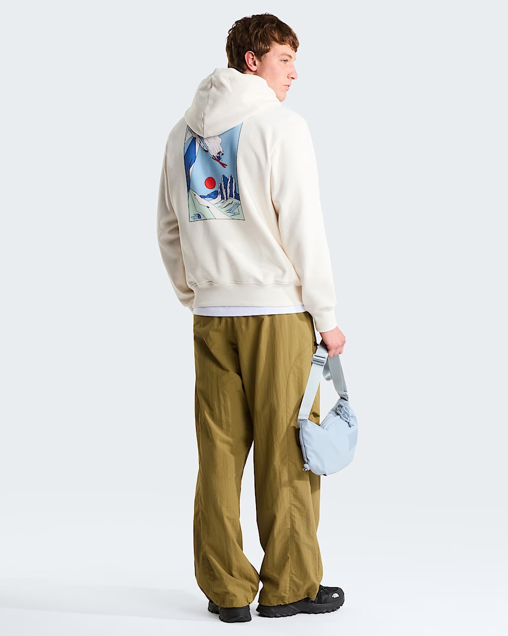 Unisex Mountain Celebration Relaxed Graphic Hoodie TNF alt6