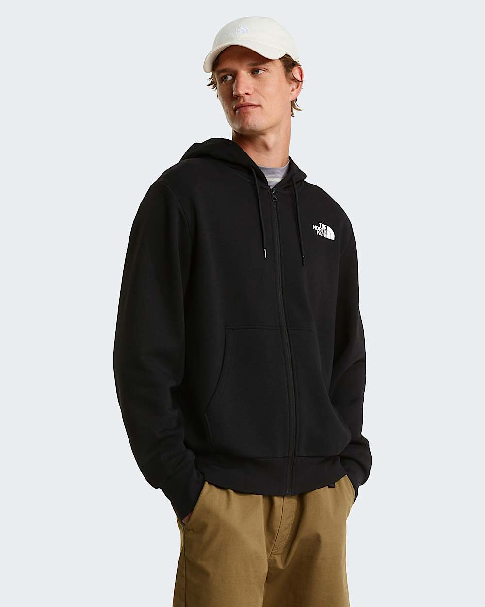 Sudadera recta y ligera con capucha Simple Dome para hombre TNF alt4